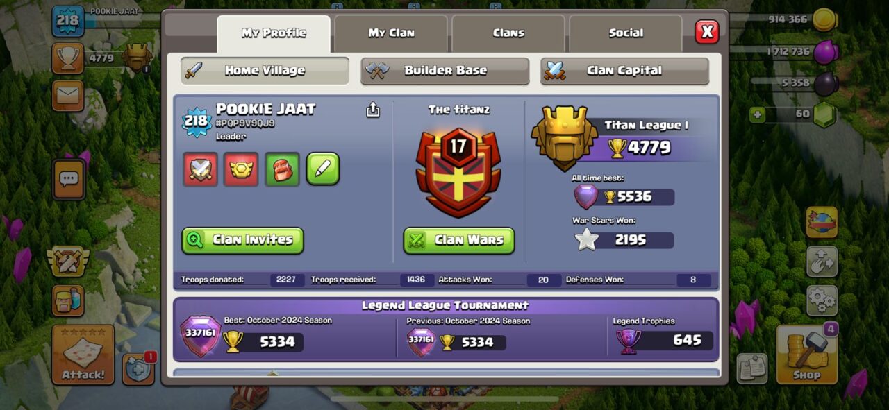 IOS / Android ???? TH17 Clash of Clans Account | Level 218 | Max Heroes | Strong Base | Builder Hall 10 ???? - Image 3
