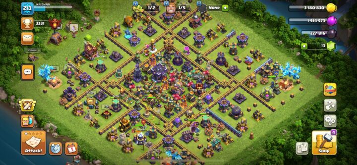 IOS / Android ???? TH14 MAX Clash of Clans Account | Level 218 | Max Heroes | Strong Base |